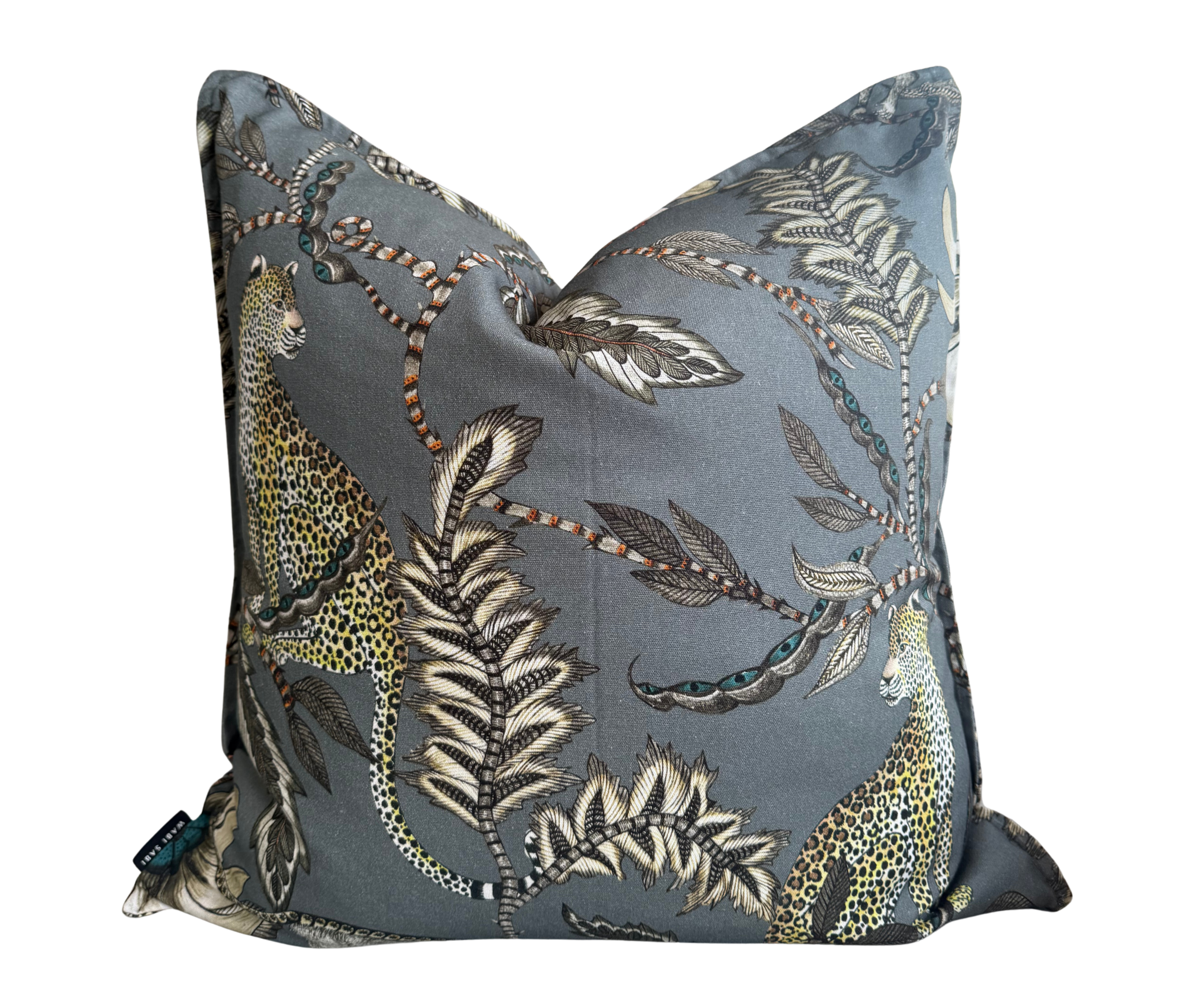 Ardmore Monkey Bean Cushion – Ash Linen