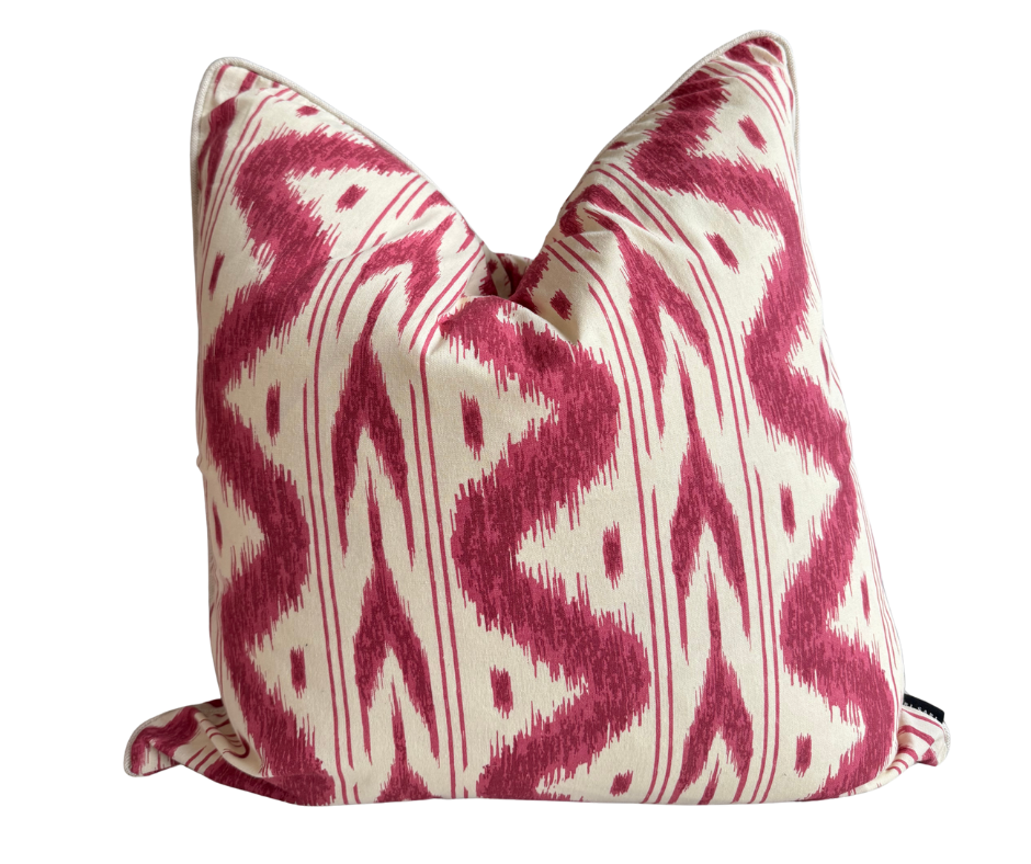 BATAVIA COTTON Cushion – Pink & White