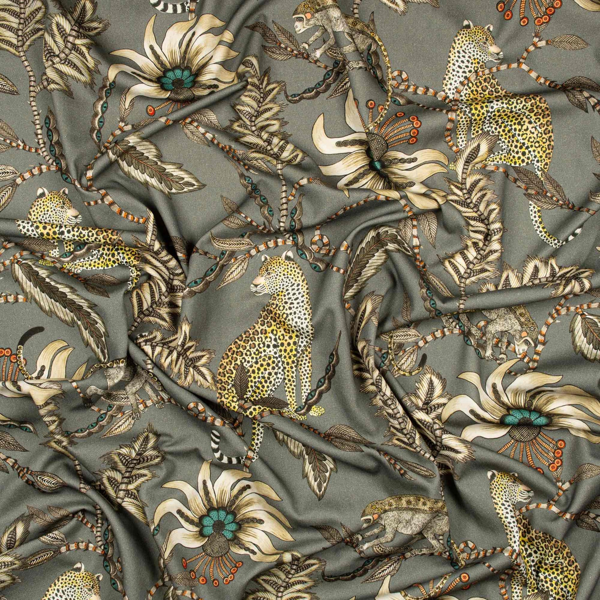 Ardmore Monkey Bean Cushion – Ash Linen