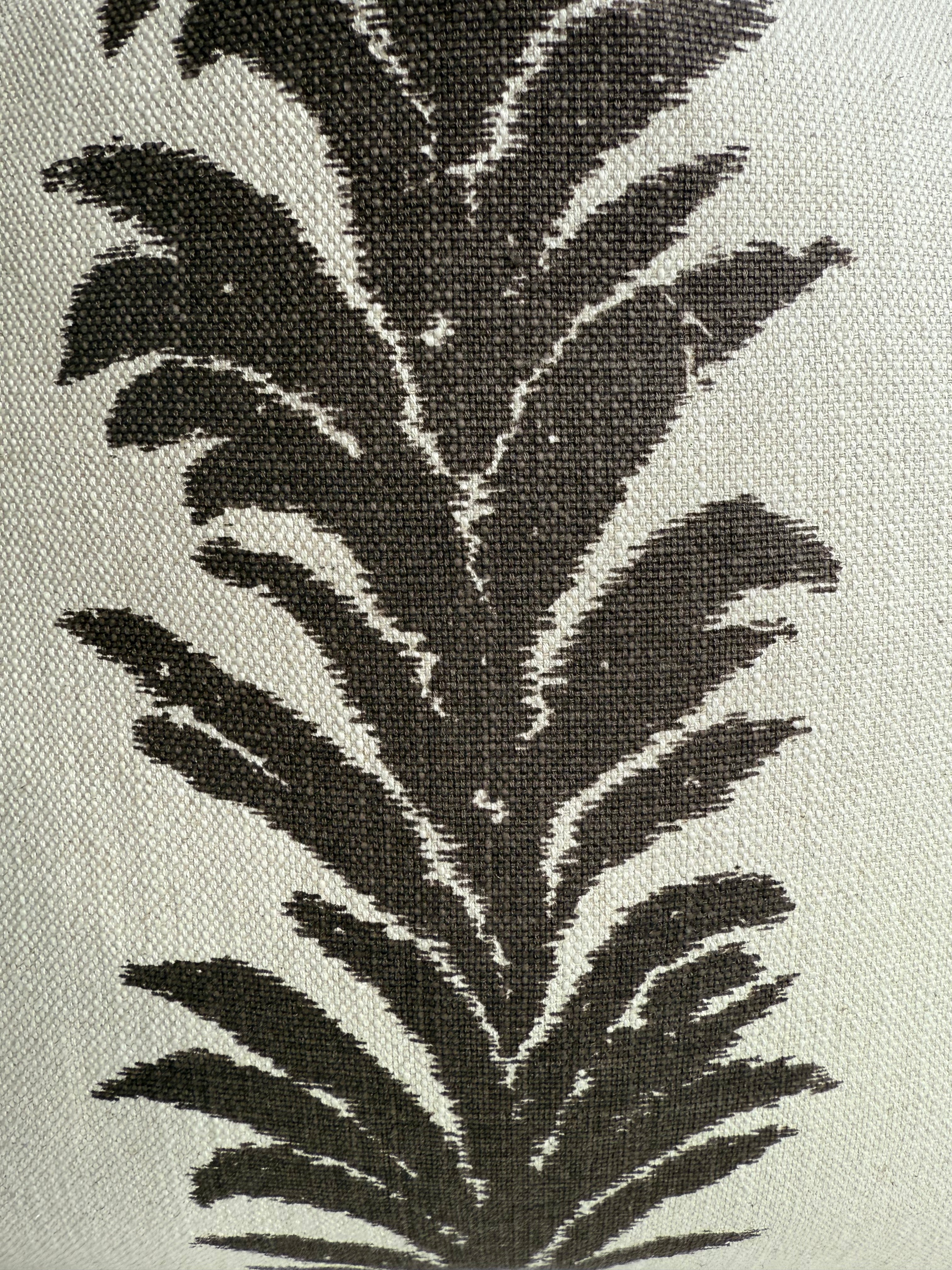 Frond Stripe Cushion – CHOCOLATE