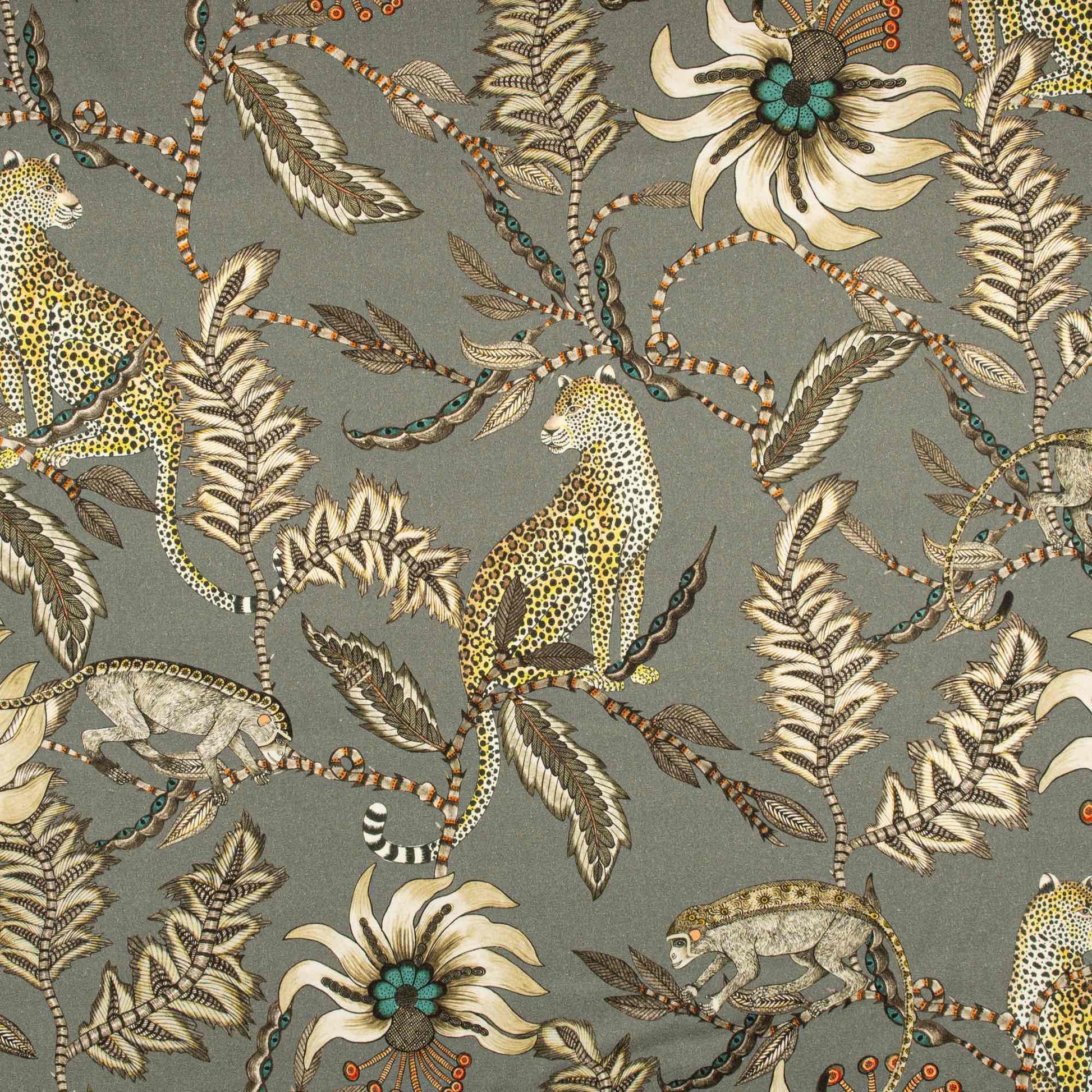 Ardmore Monkey Bean Cushion – Ash Linen