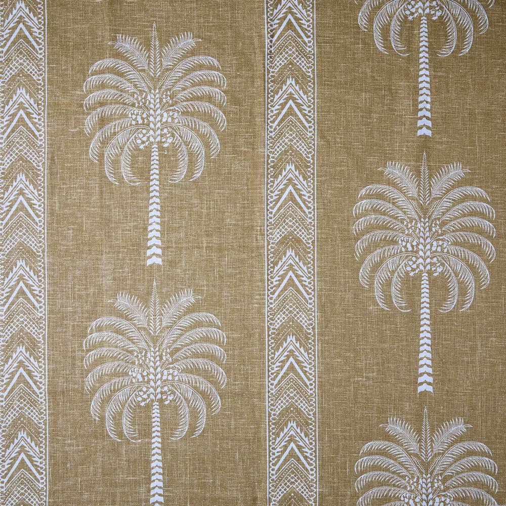 PALM TREE Cushion – in TOBACCO Yellow